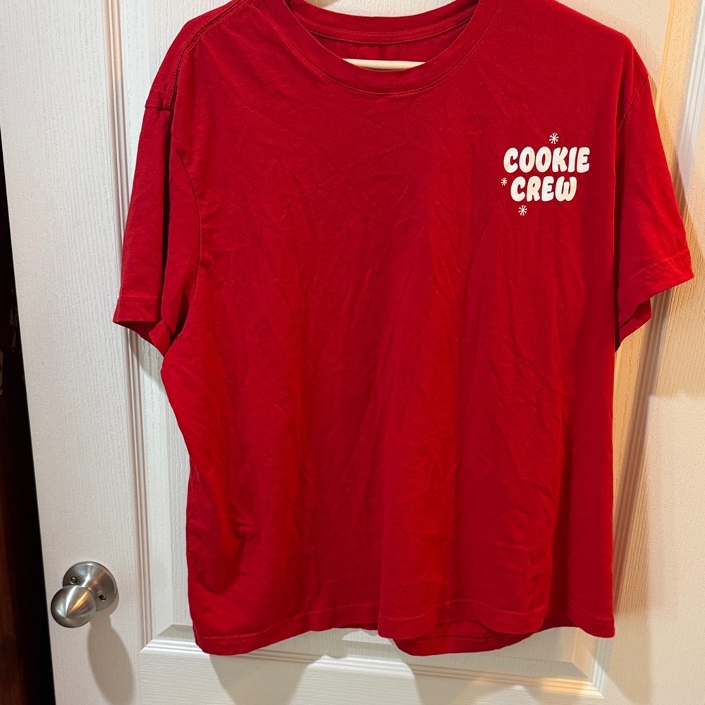 Wondershop Red Cookie Crew Short Sleeve Tee